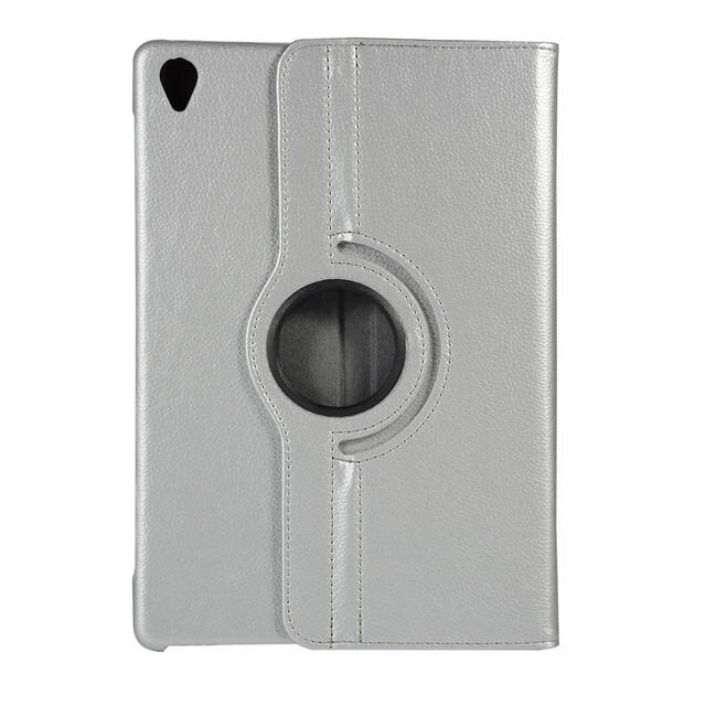 iBuyiWin 360 Degree Rotating Smart PU Leather Cover for Huawei MediaPad M6 10.8 Tablet Funda Case for M6 Pro 10.8" Capa+Film+Pen: silver