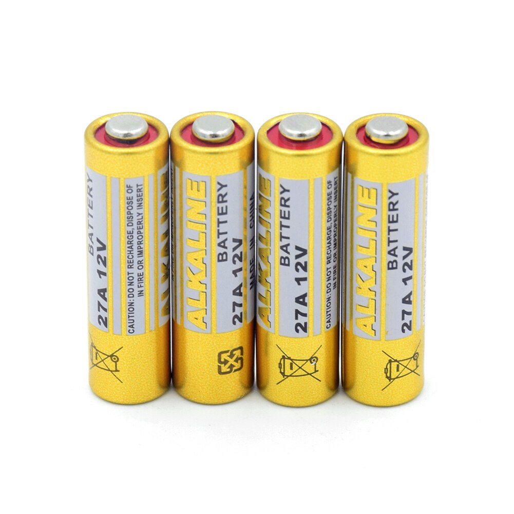 27A MN27 E27A L828 E27 VR27 CA22 Alkaline Battery For Remote Control Alarm Security Devices 12V Alkaline Battery: 4 PCS