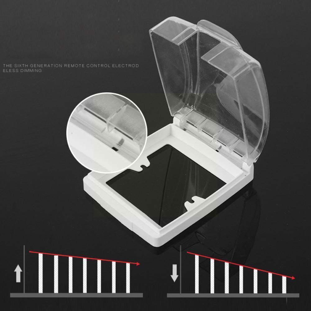 Switch Waterproof Box Socket Box Cover Box Wall Light Cap Flip Clear Panel Flip Kitchen Doorbell Cover Bathroom Cap Socket T7X2