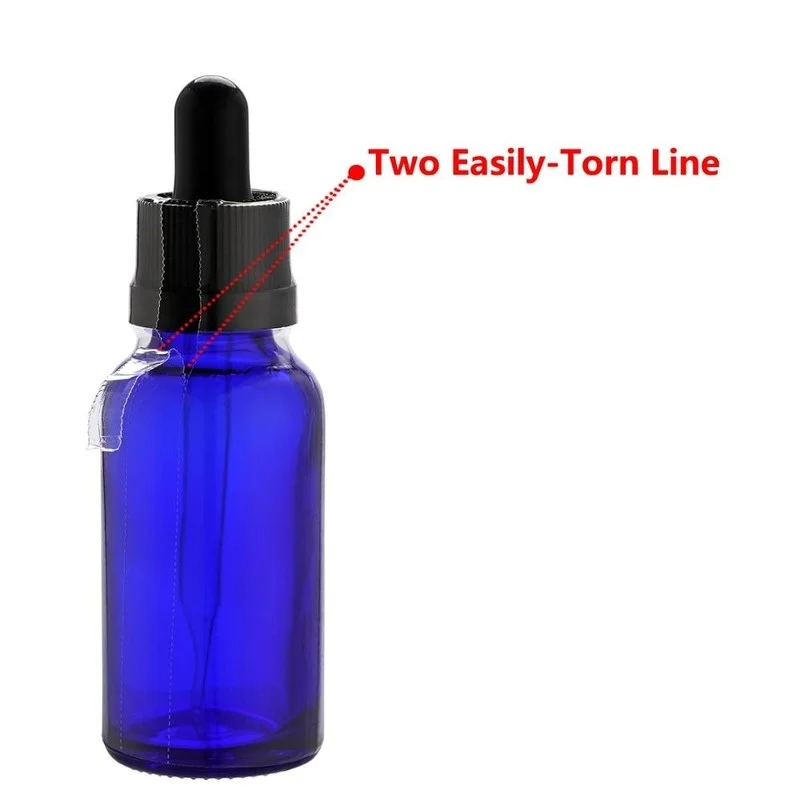 100Pcs Heat Shrink Wrap Film for 15ml Glass Bottle Liquid Dropper Bottles Seal