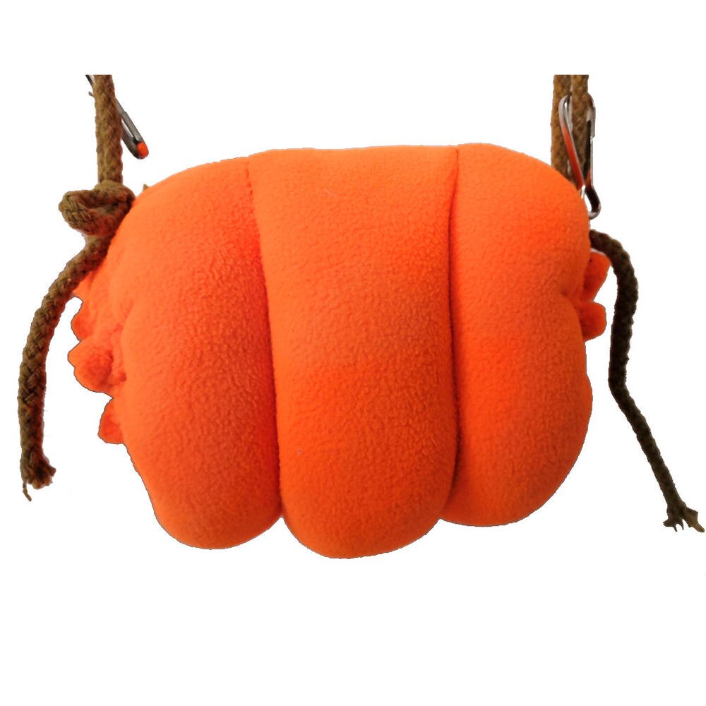 Nid de perroquet en coton, Hamster mon voisin Totoro écureuil nid d'hiver en coton épais avec corde: Orange