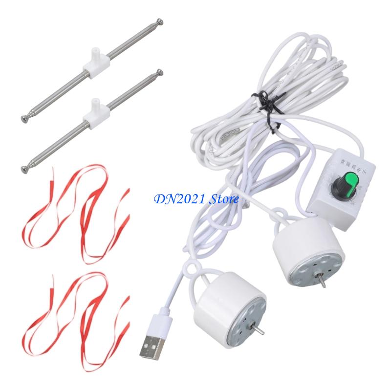 F3KE Foldable 5V USB Desk Fan With Hook For Meat Shops Camping And Outdoor Gatherings Quiet Operation: Red