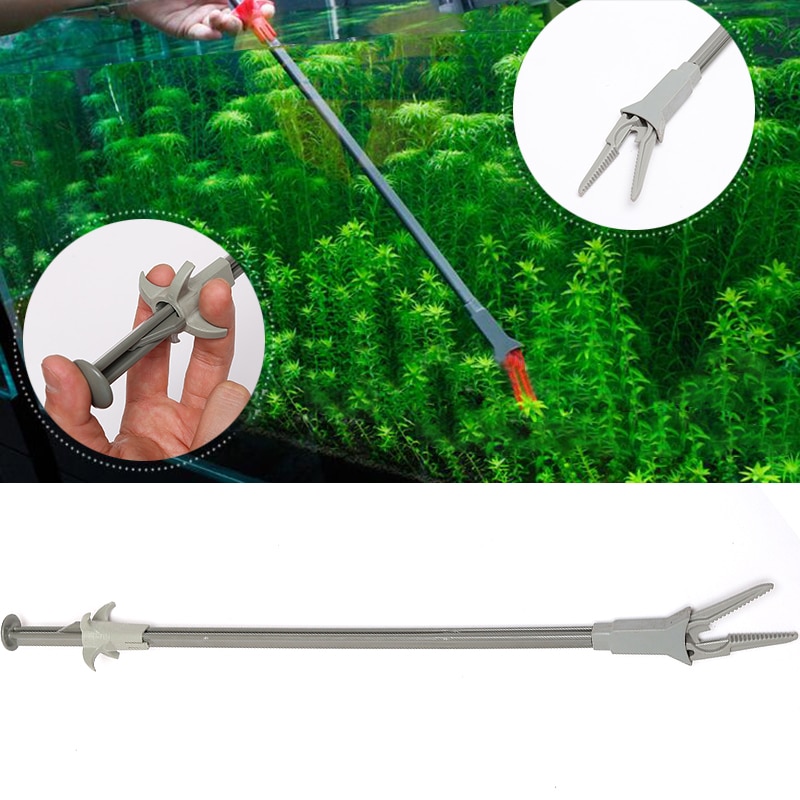 Aquarium Tweezer 50 CM Planten Multi Tool Aquarium Tong Aquarium Klem Clip Lange Handvat Plastic Pinchers Algen Tang Zeewier