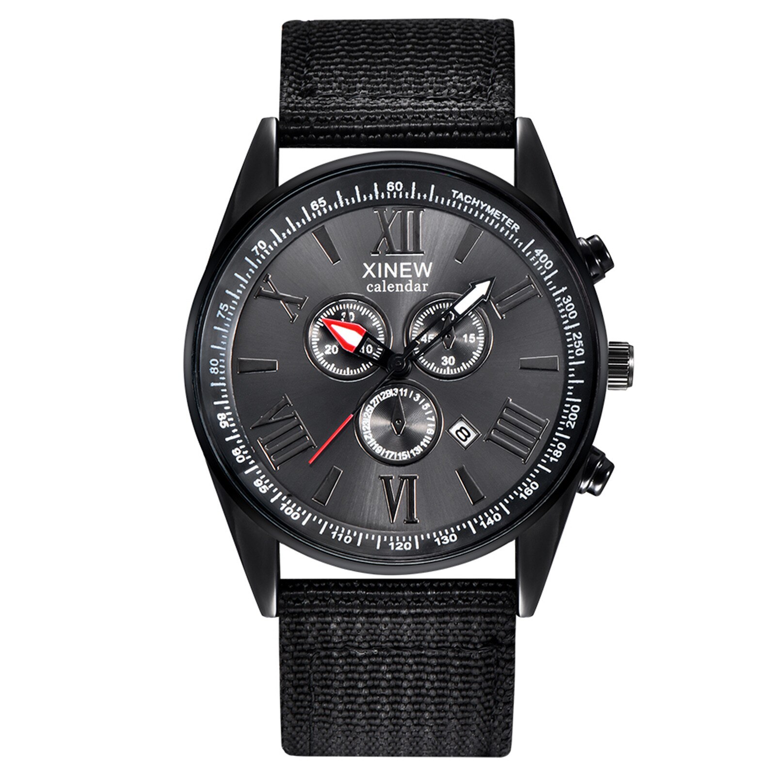 Top Brand Stylish Men Quartz Sports Wristwatch Delicate Roman Dial Watches Waterproof Casual Nylon Strap Clock Relogio Masculino: A