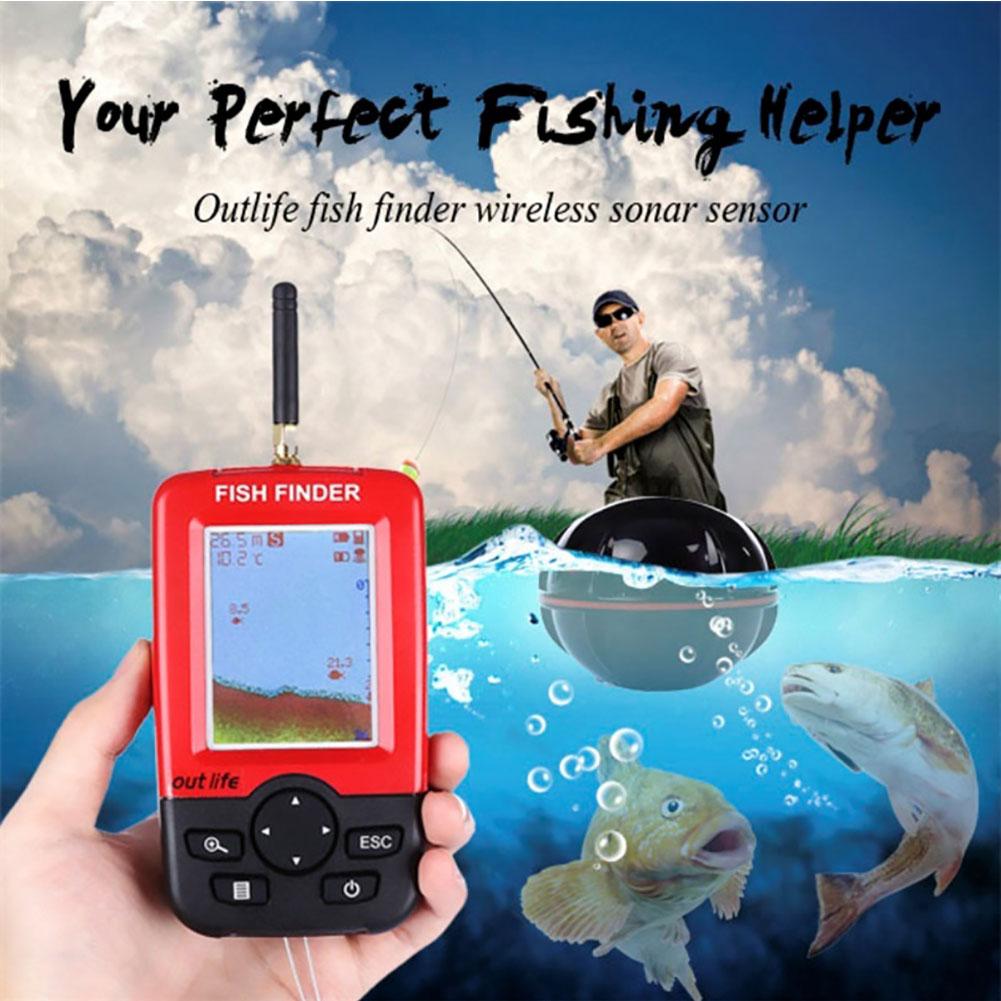 Lake Zee Vissen Smart Portable Fish Finder Diepte Alarm Draadloze Sonar Sensor