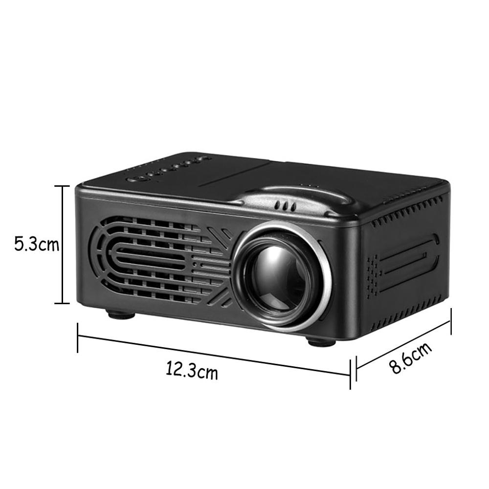 1080p full hd mini bärbar skärm för hemmedia videospelare overheadprojektor 6.1