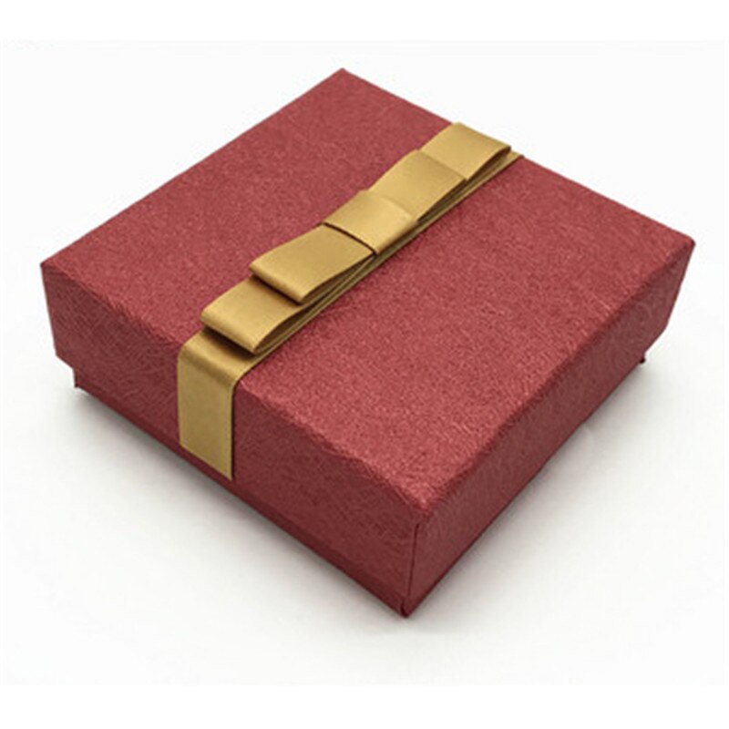 20pcs/group, special paper box with full leather paper, ring box pendant box, multi-purpose jewelry box, factory outlet, la: Red A