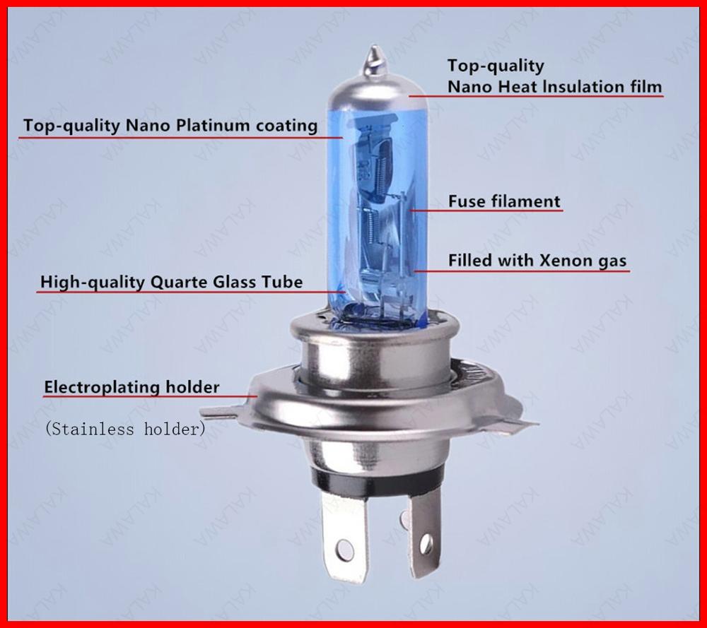 Bombilla halógena para coche, faros antiniebla HID LED, H1 H3 H4 H7 H8 H9 H11 9005 9006 9012 880 881 H15, 55W 100W, 2 uds.