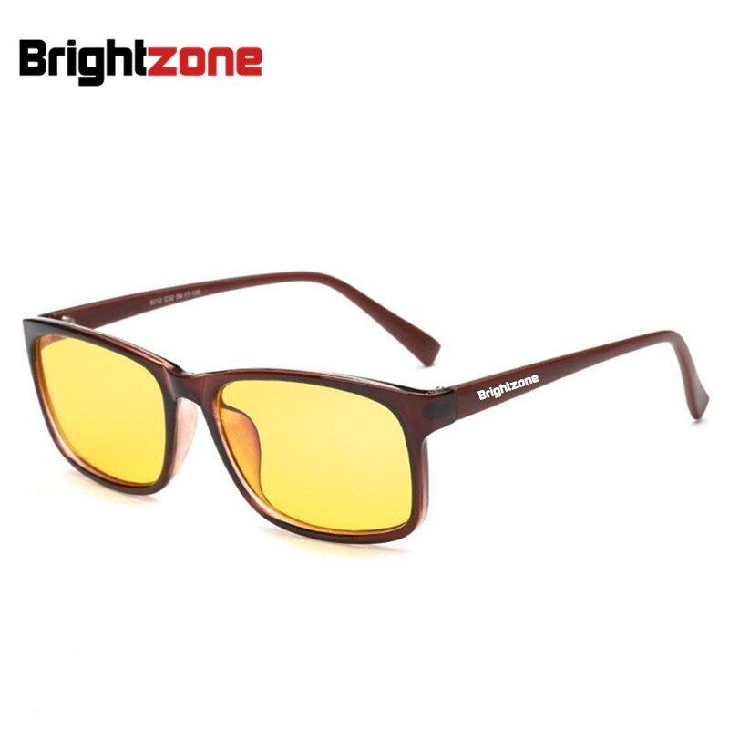 Bestsellers Anti-UV Anti-Blue Light Computer Indoor Yellow & Clear Lenses Eyewear Glasses for Digital Devices Reduce Dry Eyes: Brown Yellow Case1