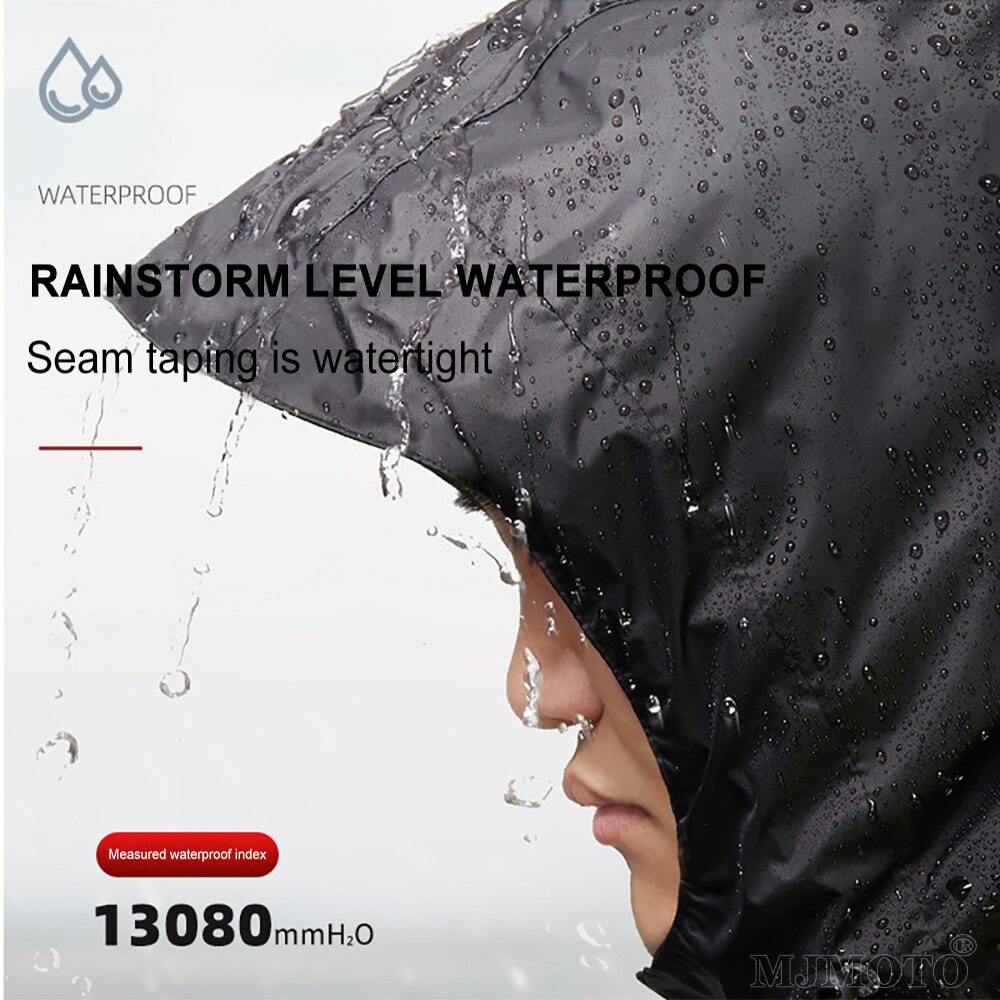 Motocykl płaszcz przeciwdeszczowy mężczyźni wodoodporny płaszcz przeciwdeszczowy dla motocykli rowerzysta kurtka przeciwdeszczowa garnitur dorosłych profesjonalny motocross przeciwdeszczowy płaszcz rowerowy