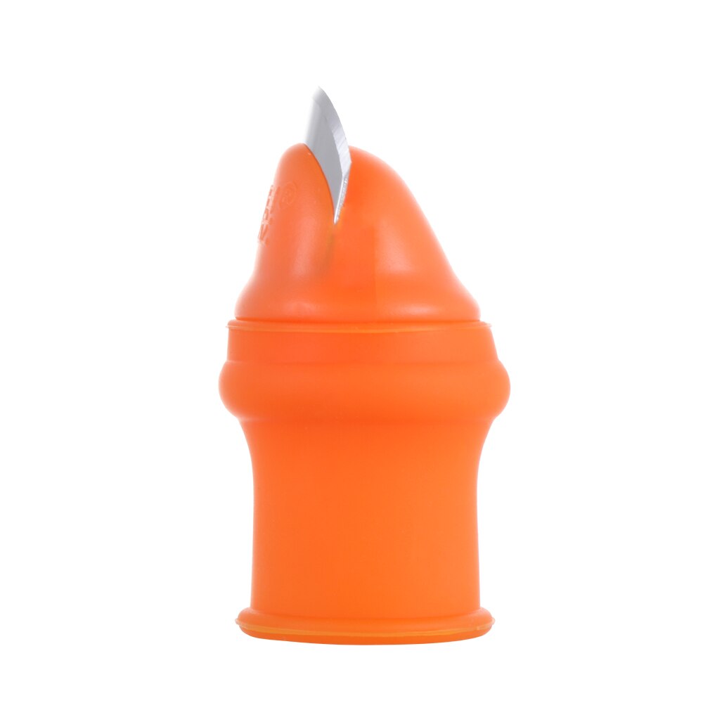 Silicone Thumb Cutter Finger Guards Garden Plant Fruit Vegetable Picking Tool Cut-resistant Finger Protector Sleeve Bean Picker