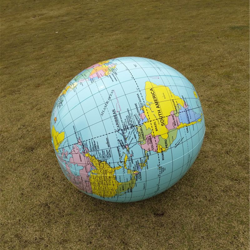 Jumbo Opblaasbare Globe 90Cm Early Educatief Opblaasbare Aarde Wereld Geografie Globe Kaart Ballon Speelgoed Strand Bal Kinderen Speelgoed