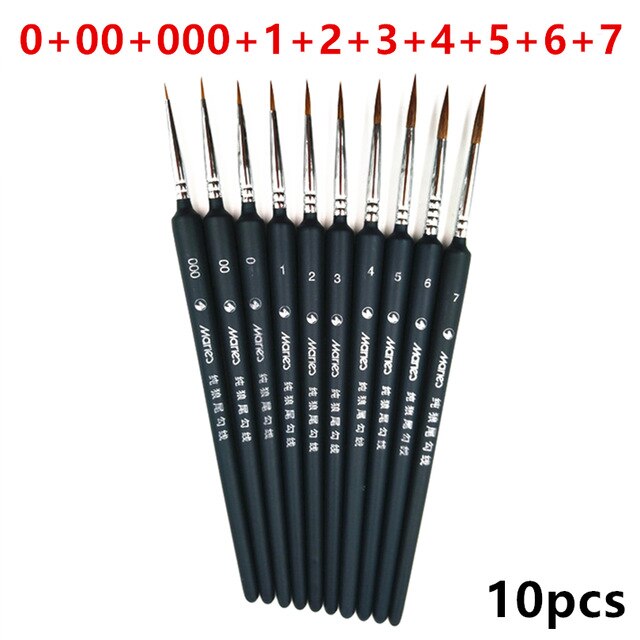 5 PCS DIY Paint Brush Set Nylon Brush Acrylic Painting Thin Hook Line Pen Art Supplies Hand Painted A3: I