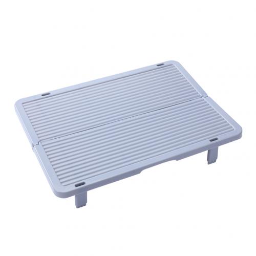 Anti-sticking Foldable Pasta Single Layer Cover Dumplings Pad Tray Kitchen Tool: Grey Square