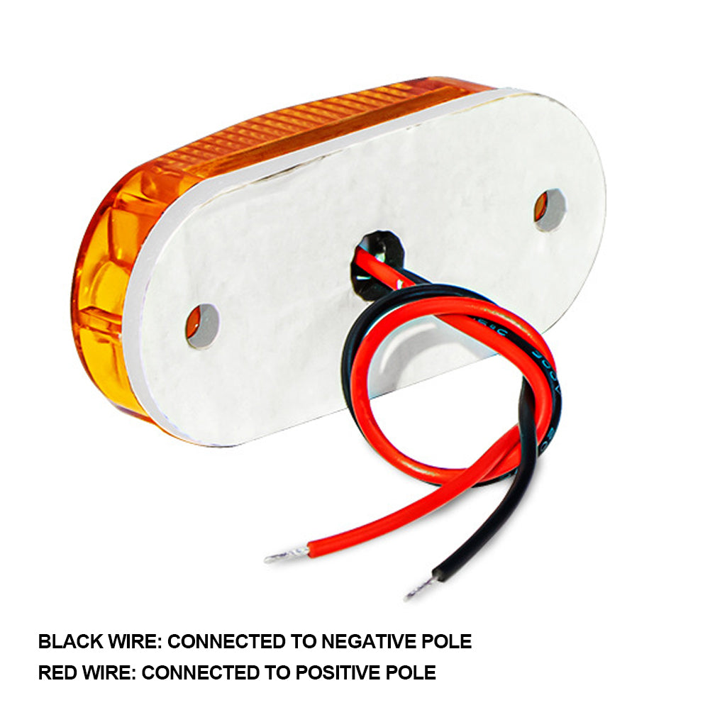 Auto 2 Led Zijmarkeringslichten Externe Vierkante Lichten Waarschuwing Achterlicht Auto Aanhangwagen Vrachtwagen Vrijgave Lampen 12-36V