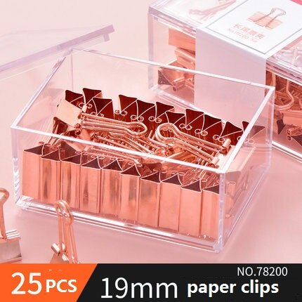 1 Pack Rose Gold Office Combination Push Pin Paper Clip Ticket Holder Desktop Gadget Metal Multi-Function Clip Deli 78551: 78200 1pack