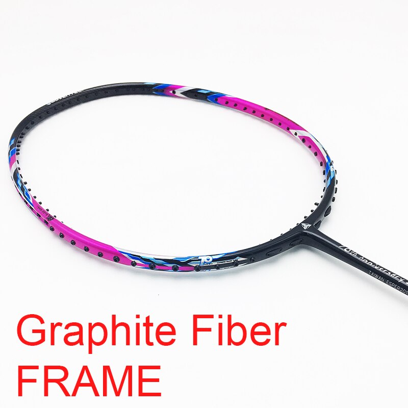 Esper Badminton Rakcet 70 Gram Lichtgewicht Carbon Fiber Badminton Racket Voor Professionele Met String Overgrip Tas Duurzaam