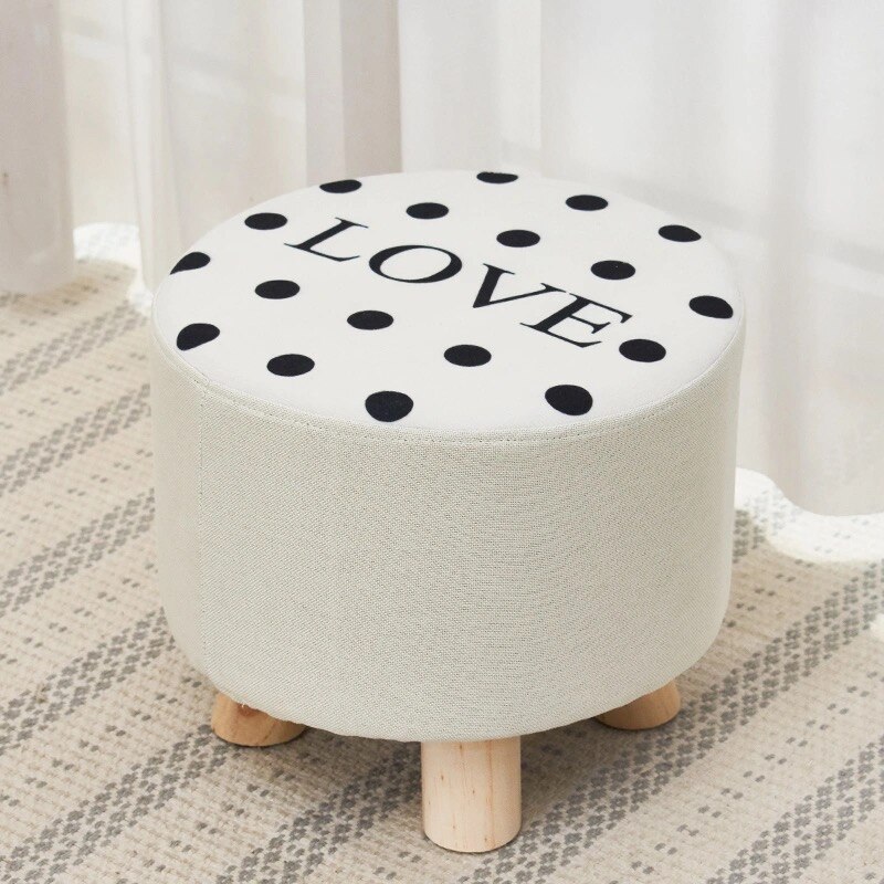 Hause Sofa Runde Hocker Tuch Kunst Wohnzimmer Tee Tisch HüGel Holz Kreative Kleine Fuß Hocker Sattel freundlicher Hocker Bank: 16