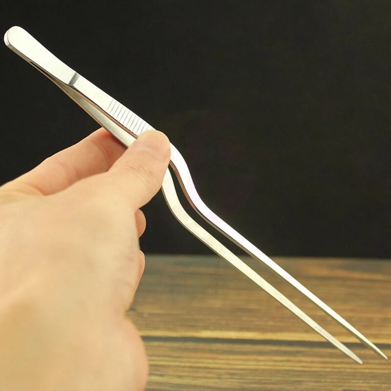 Kitchen Tongs BBQ Tweezer Food Clip Kitchen Precision Tongs Stainless Steel Cooking Kitchen Utensils Food Styling Decor