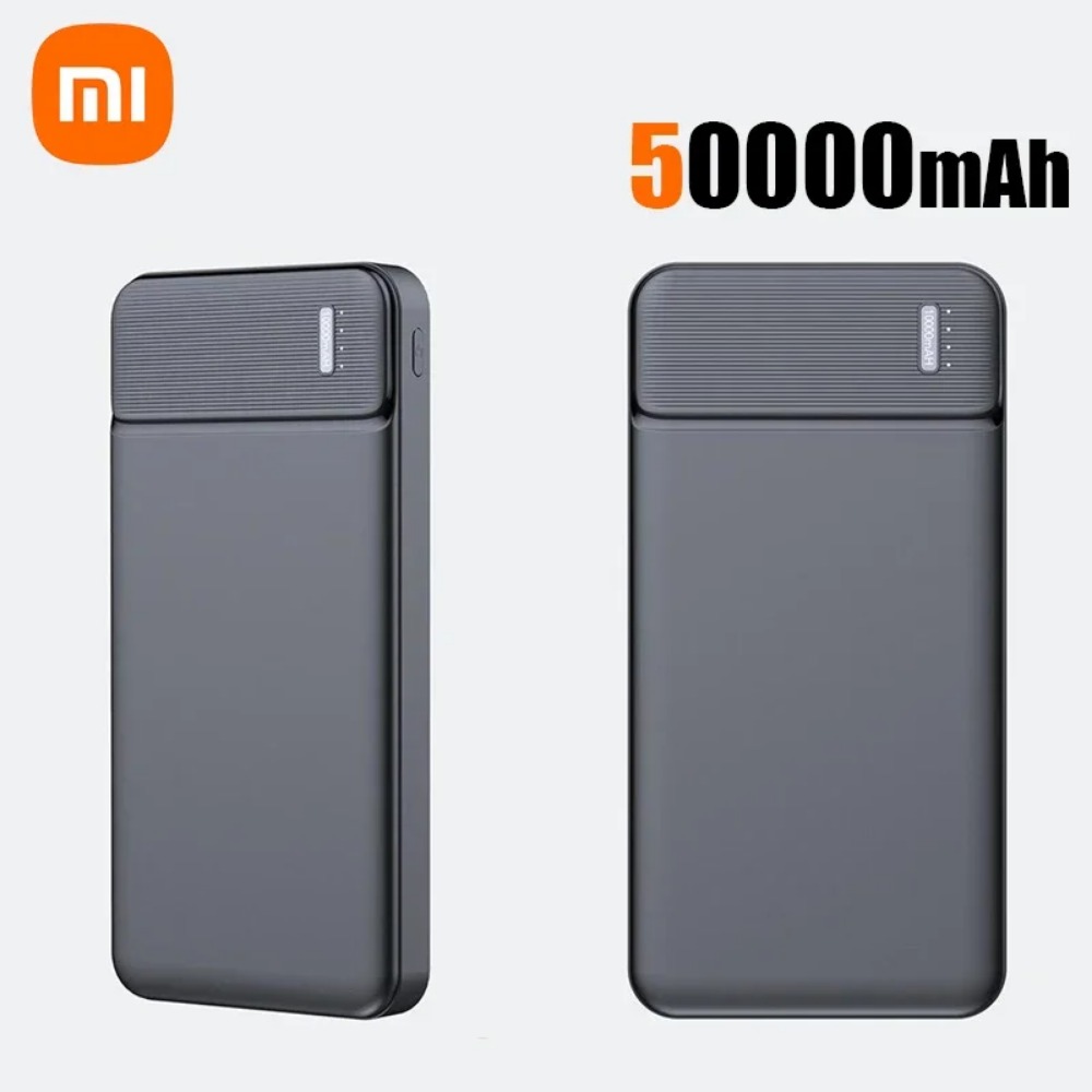 Xiaomi 50000mAh PowerBank portátil 120W cargador súper rápido batería externa PowerBank de alta capacidad para iPhone con batería: Plata