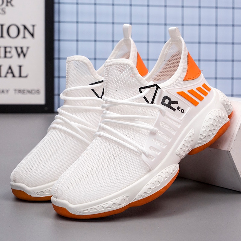 Oeak letvægts løbesko snørebånd åndbare sneakers til mænd højde øge gå gymnastiksko sportssko mand zapatillas hombre