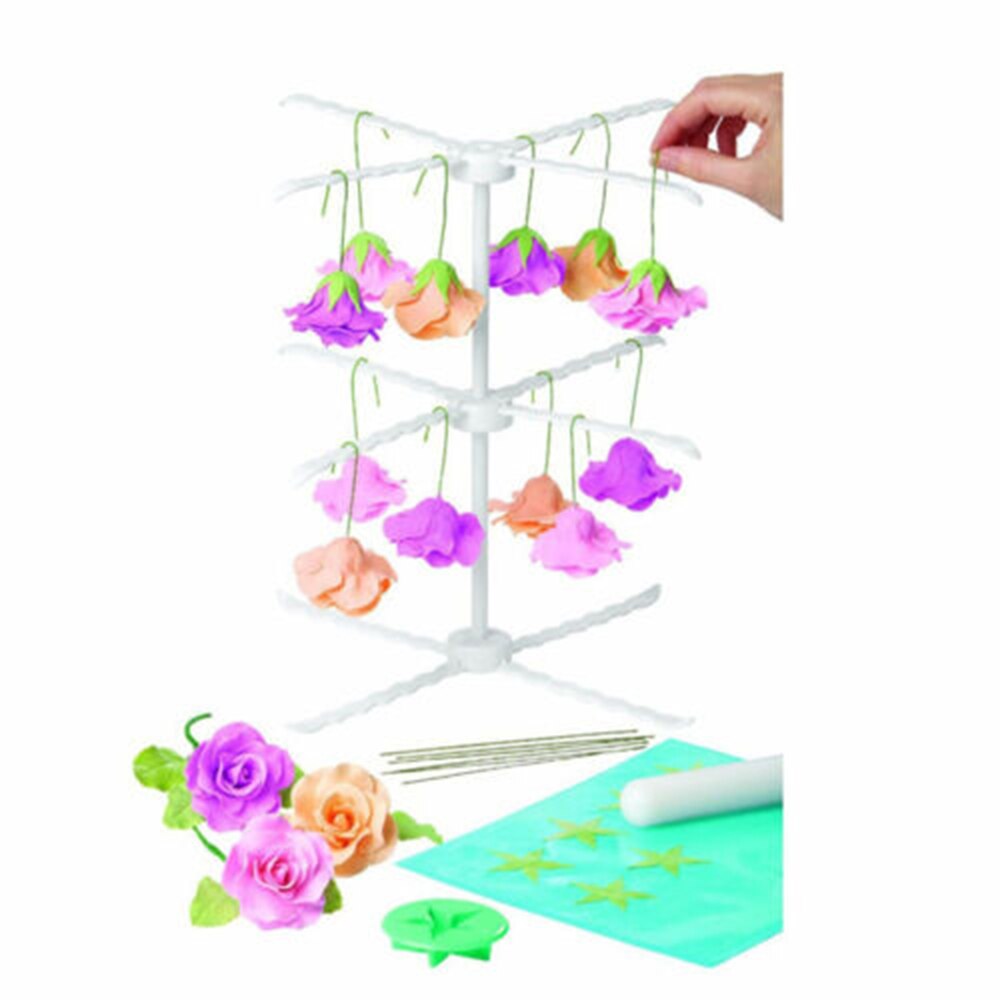 Multi-stil fondant blomster tørrestativ gum paste kage dekorationsstativ hængende bageværktøj