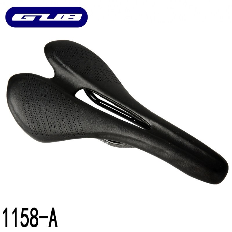Gub-sillín de fibra de carbono 1158 para bicicleta de montaña, almohadillas de Material de carbono 3k T700, cojines de cuero ligero: BLACK-1158-A