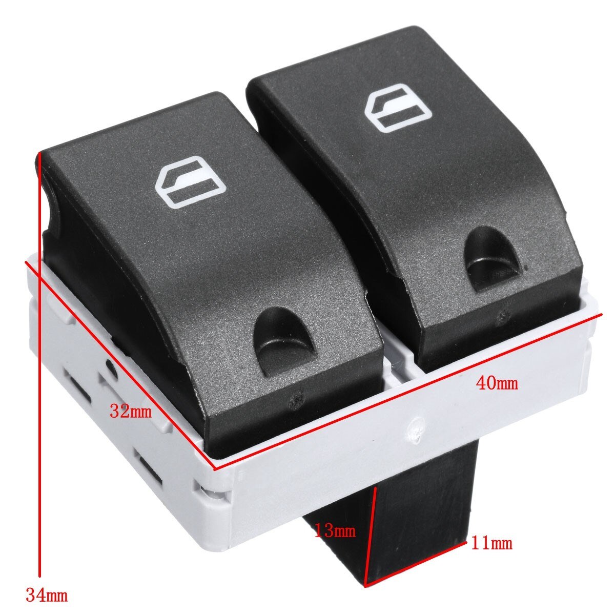 Electric Window Control Switch For VW /Polo 9N /Seat /Ibiza /Cordoba 6Q0 959 858 2002