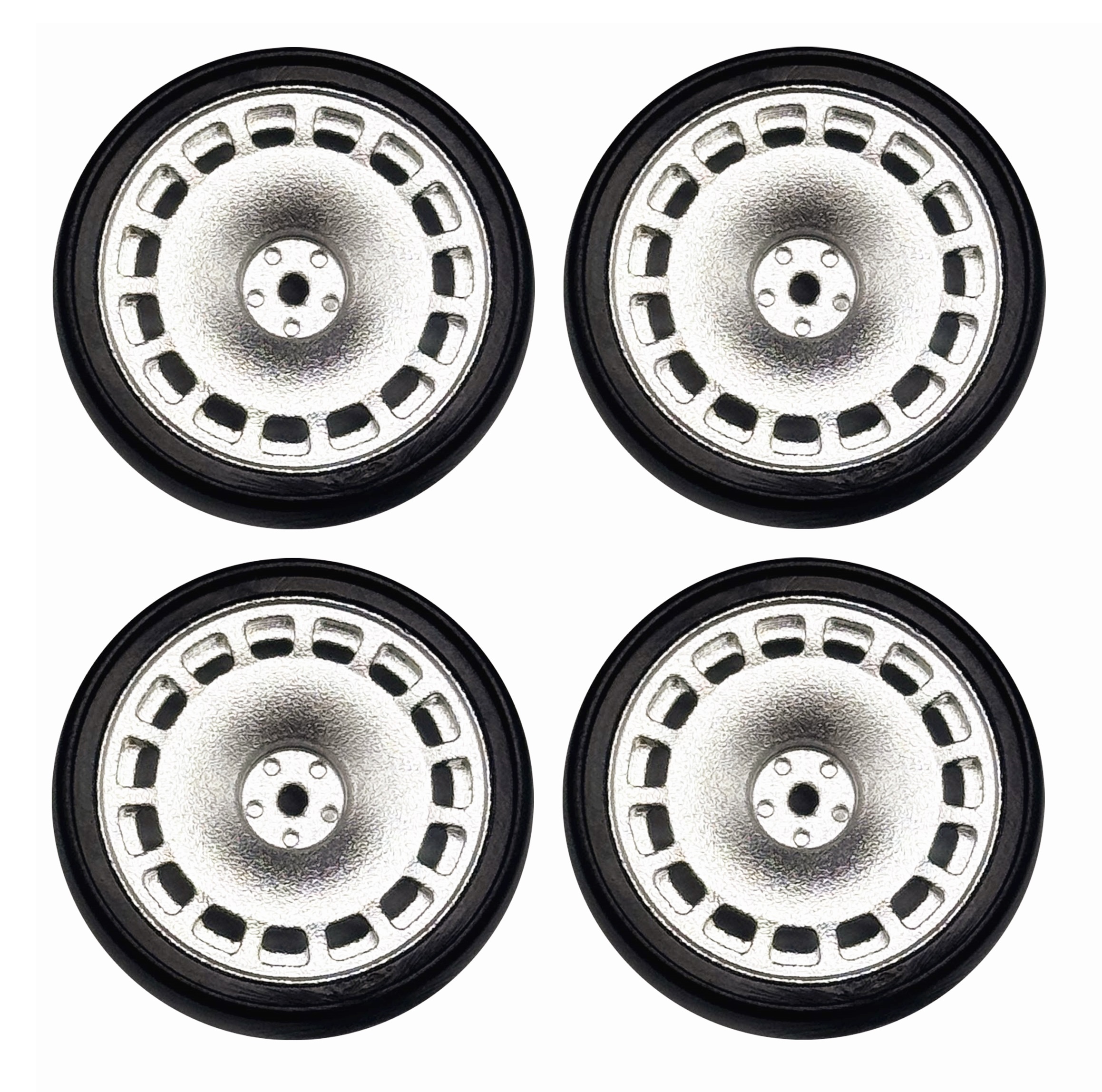 1:18 LDRC AE86 A86 LD1801 LD1802 LD1803 LD1804 A01 A02 Metal 32mm RC Hard Drift Tire Wheel Hard Tyre 1/18 RC Car Upgrade Parts: Blue
