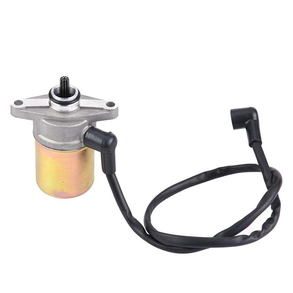 Motorcycle Scooter Moped 12V Electric Starter for GY6 50cc 60cc Motor 10 Teeth
