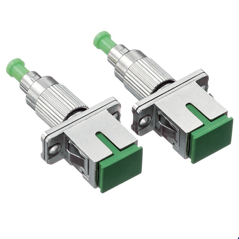 FC/APC Male to SC/APC Female Fiber Optic Adapter FC-SC Hybrid Optical Adaptor
