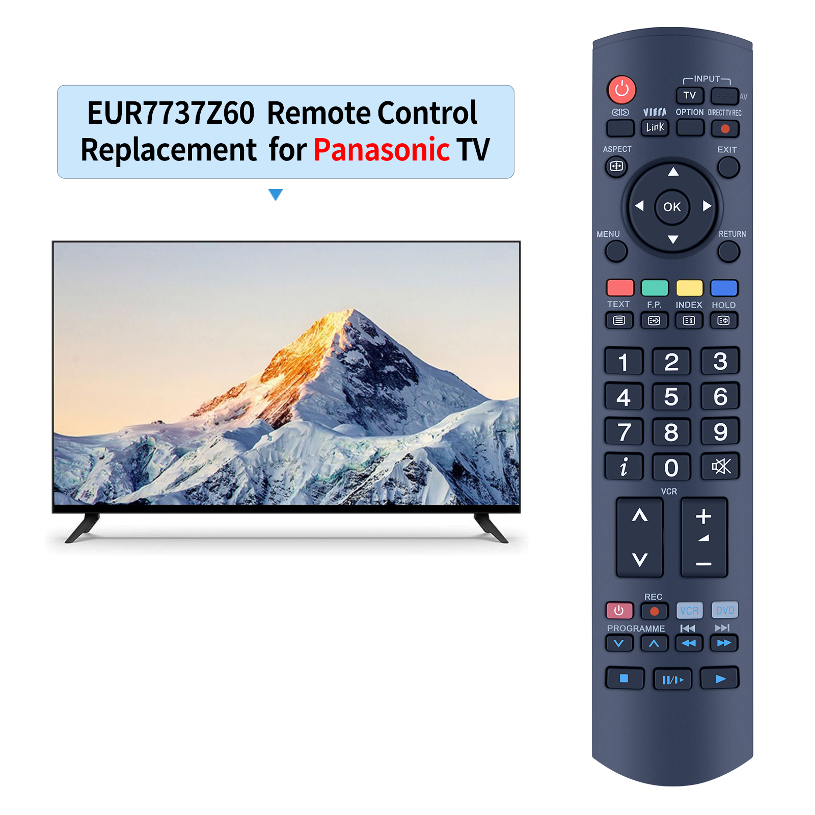 Télécommande Pour Panasonic TH-50PV70PA TH-37PX70E TH-37PV70PA TH-42PX70E TH-42PX70EA TH-42PV70PA EUR77ino Z60 LED Viera HDTV TV