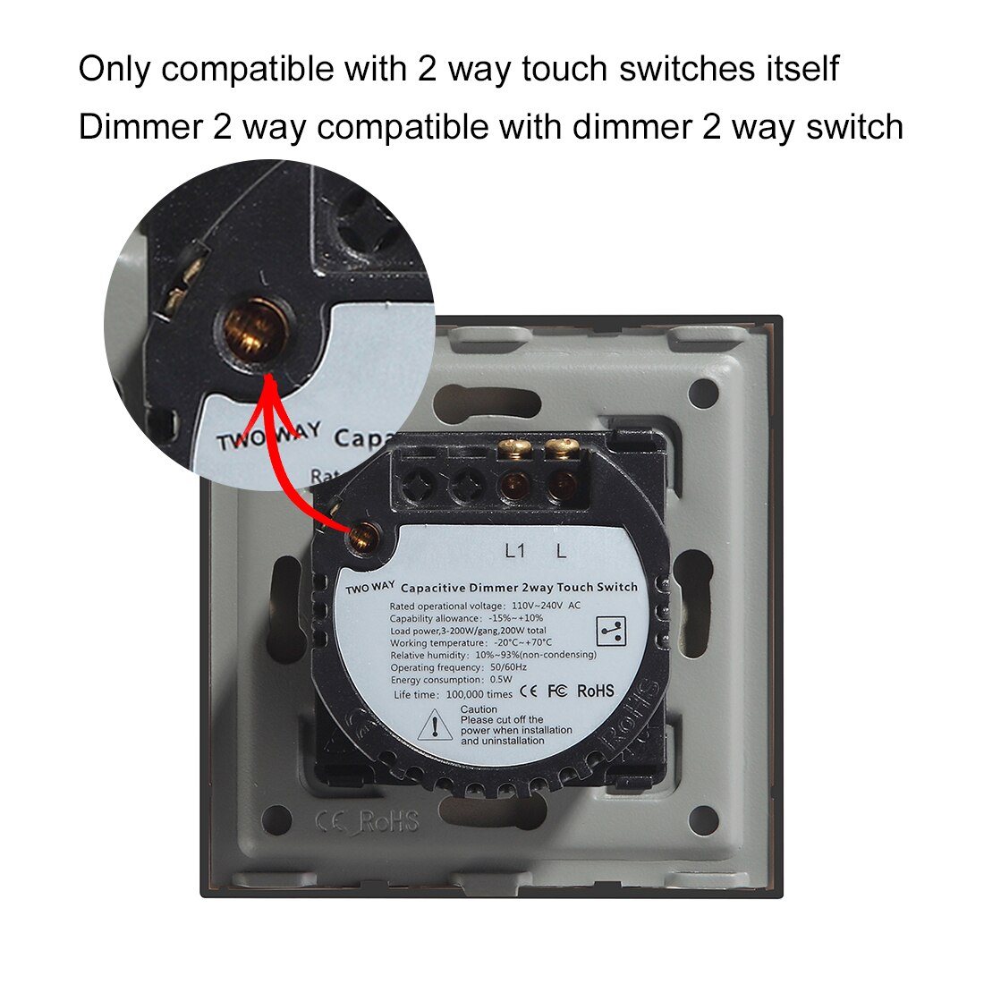 Bseed eu touch lysdæmper 1 gang 1 vej 2 vej 3 farver hvid sort gylden krystal panel smart touch screen lysdæmper