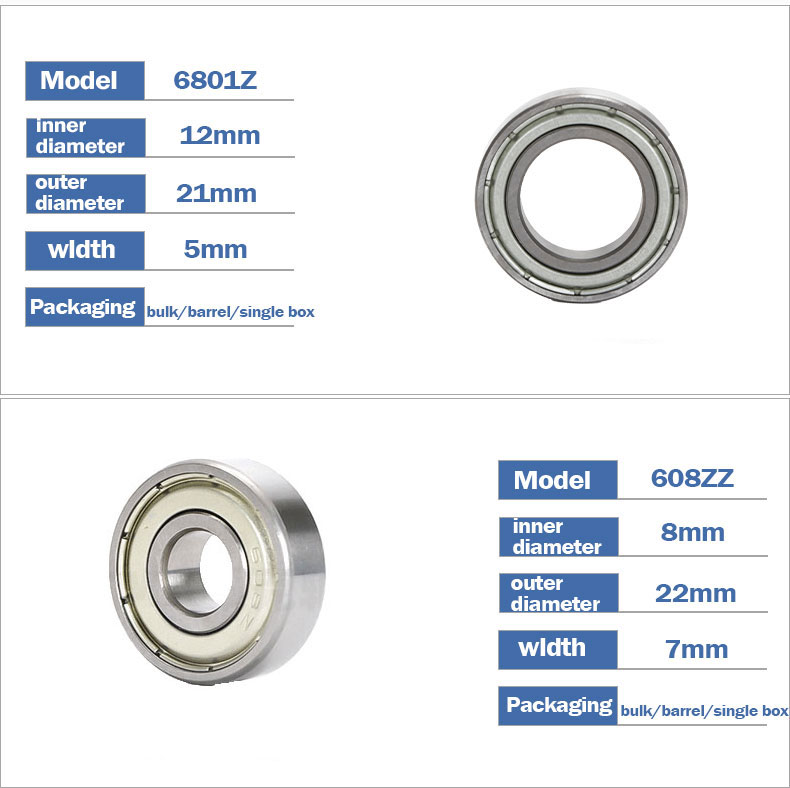 Rodamientos para auriculares de bicicleta BXT, dirección de scooter MTB, piezas de bicicleta, rodamiento universal, BXT-077, 097, 087, 117 rodamientos, 52/41,8 mm: Gris claro