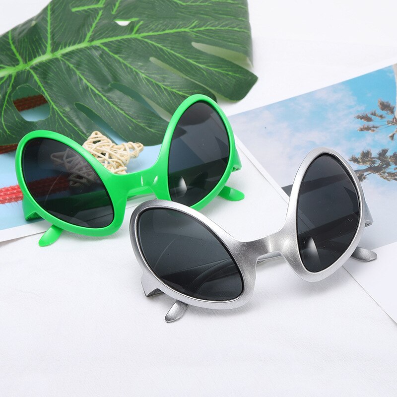 Alien Glasses Prom Glasses Funny Props Party Holiday Party Supplies Green Alien Modeling Prop Strange Shape Glasses