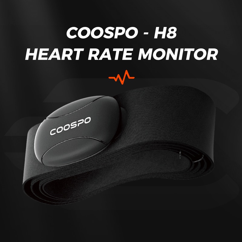 Coospo  h8 brystpulsmålerrem bluetooth 5.0 ant+ utendørs treningssensor  ip67 vanntett for wahoo garmin zwift strava