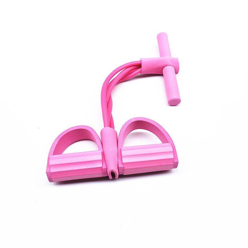 4 Resistance Band Fitness Elastische Pull Touw Exerciser Abdominale Home Gym Oefening Fitness Fitness Band Elastische Band: 4 strands of pink