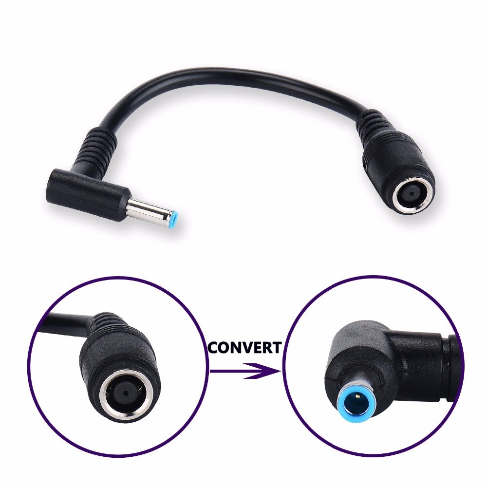 Adapter 7.4x5.0mm to 4.5x3.0mm Tip Connector Converter for Dell Inspiron, XPS, Latitude, Vostro