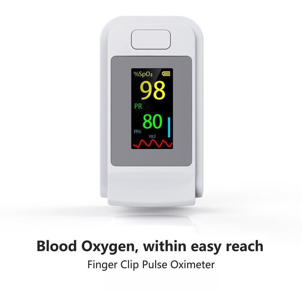 SO911 Finger Oximeter Portable Pulse Oximeter Heart Rate Monitor with LED Alarm Screen Measure SpO2 PR and PI