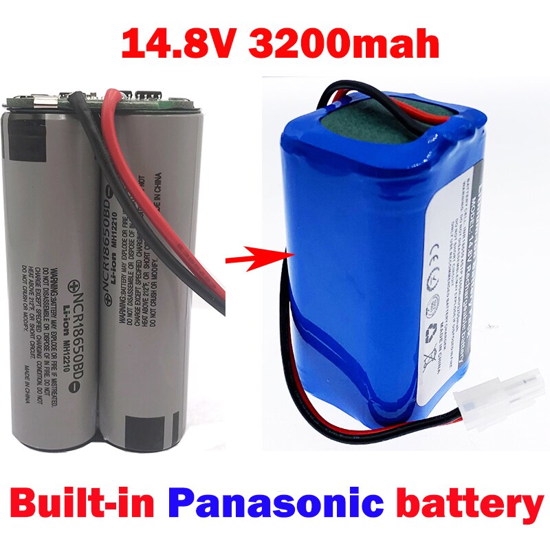 100%/nowy oryginalny 14.8V 2600mah akumulator litowo-jonowy do ILIFE A4 A4s V7s A6 V7s Plus odkurzacz Robot iLife: 14.8V3200mah 1pcs