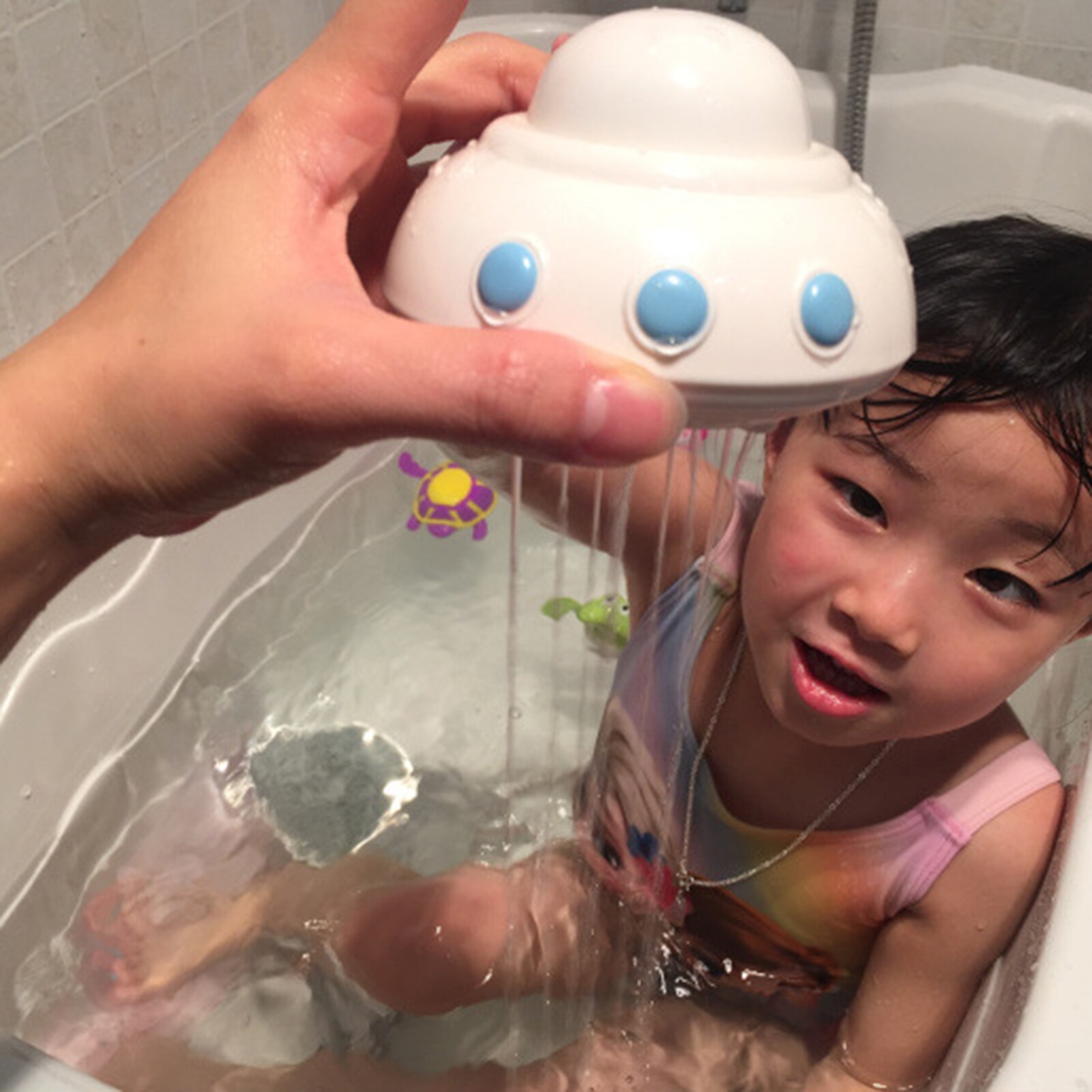 Kids Bath & Water Toy Cute Funny Flying Saucer Sprinkler Safe Durable Baby Bathroom Bathtub Toys Good For Children