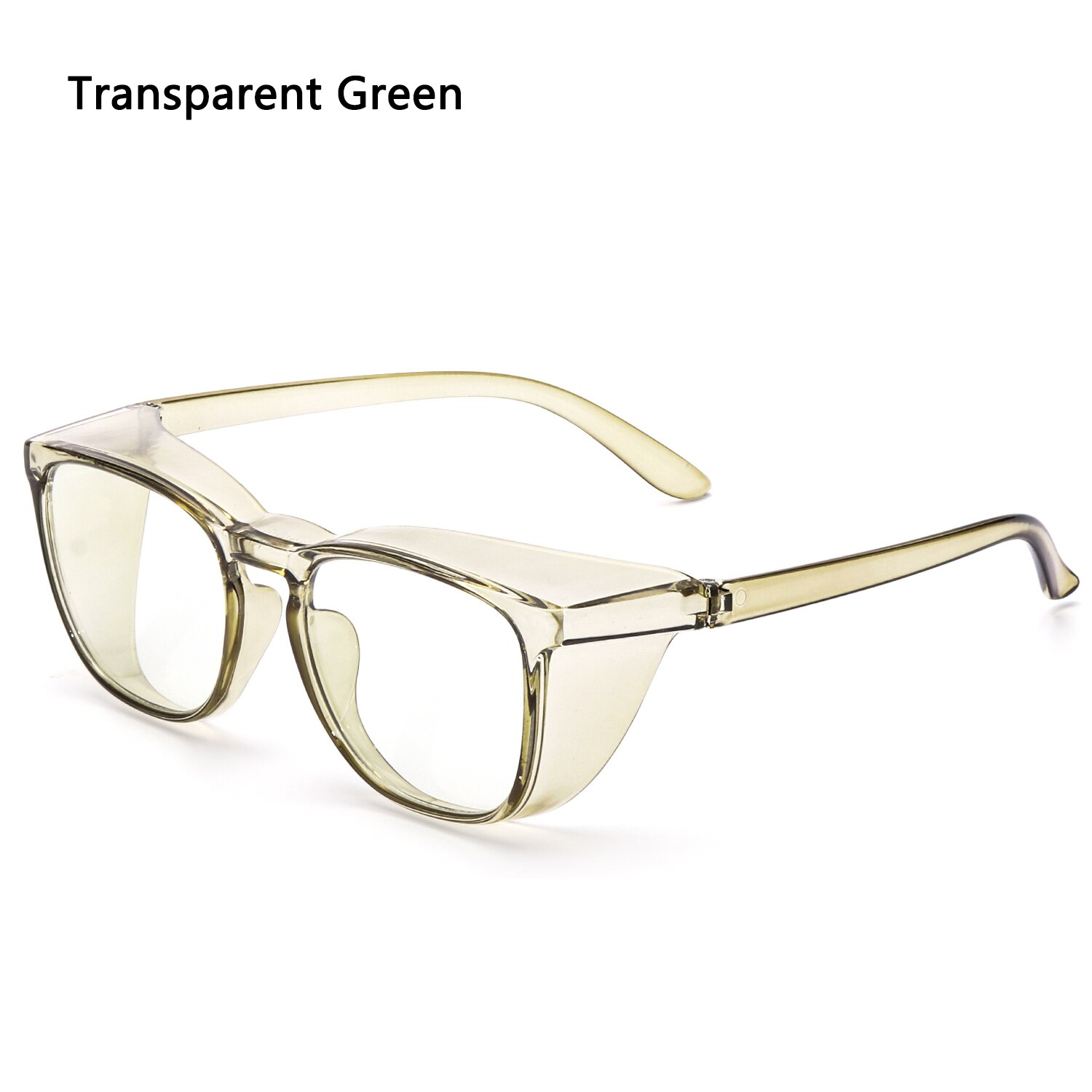 1Pc Anti-Fog Veiligheidsbril Blauw Licht Blokkeren Bril Anti Pollen Bril, oogbescherming Glas Voor Mannen Vrouwen UV400 Bescherming: A -Transparent Green