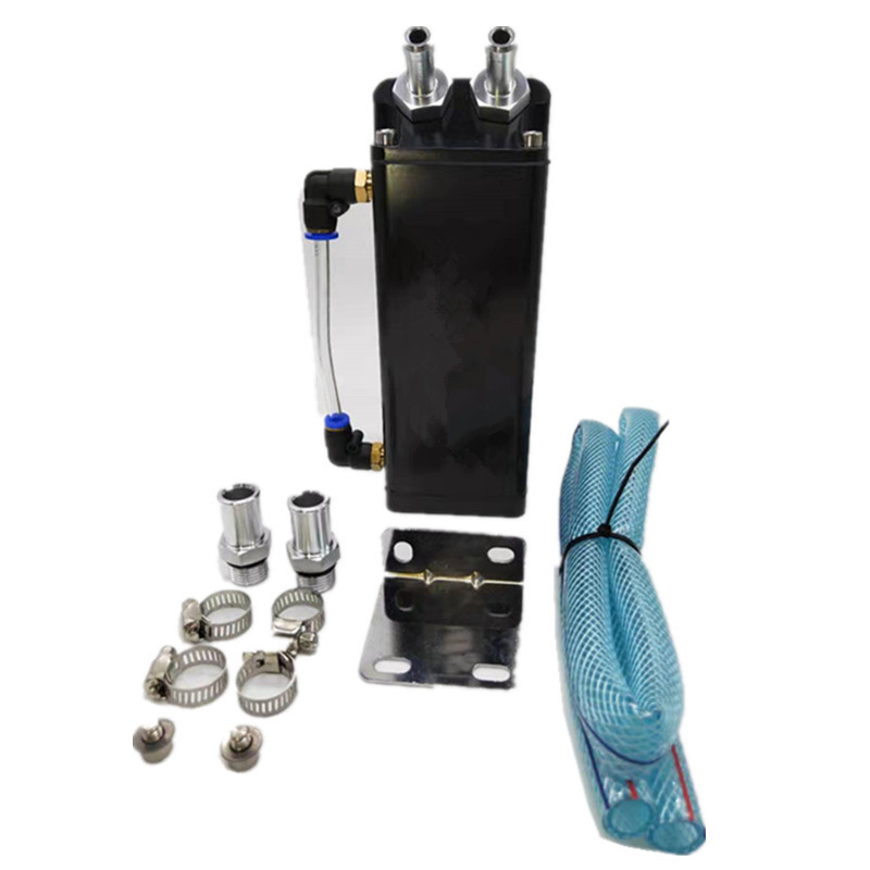 Universal SPSLD Engine Square Shape Oil Catch Can Oil Tank Reservoir With 2 Bigger Fittings Oil Catcher