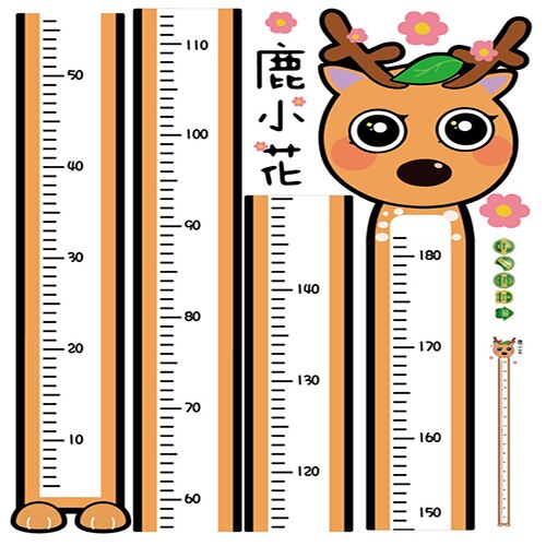 Trævæg hængende lineal baby børn væksthøjde diagram lineal børneværelse dekor piger drenge barn væg klistermærke aftagelig: Jeg
