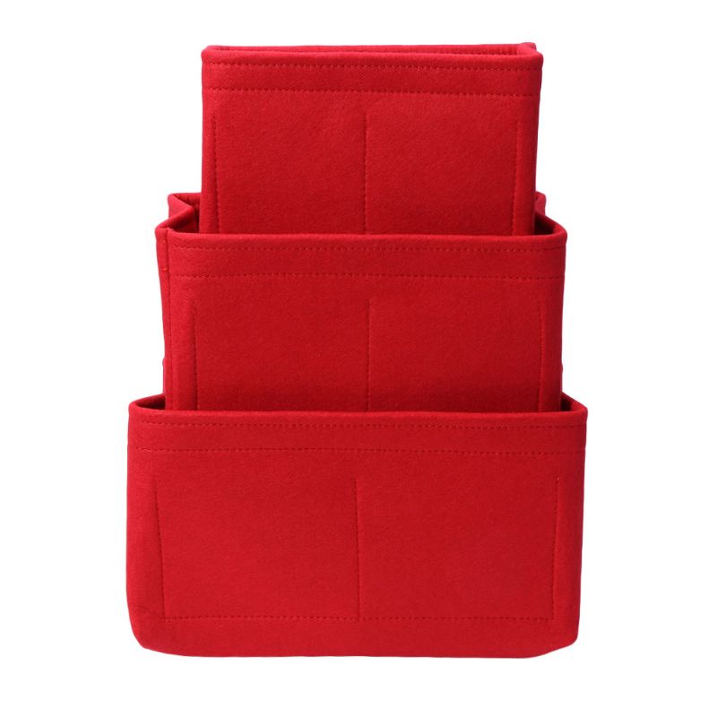 Nowe wielofunkcyjne kobiety filc wkładka torba makijaż torby kosmetyczne podróż wewnętrzna torebka przenośna torebka do przechowywania organizator Tote S/M/L