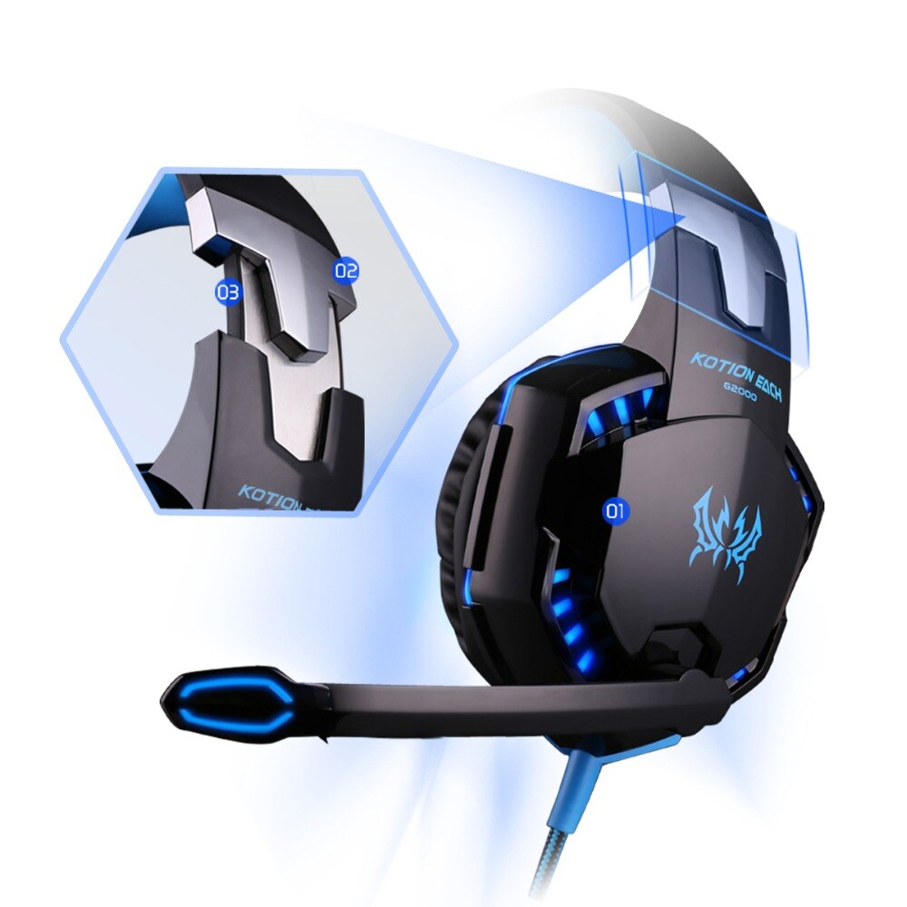 Gaming Muis 4000 Dpi + Headset Stereo Gamer Hoofdtelefoon Met Microfoon Oortelefoon Verstelbare Gamer Muizen Wired Usb Voor Pc Muizen set