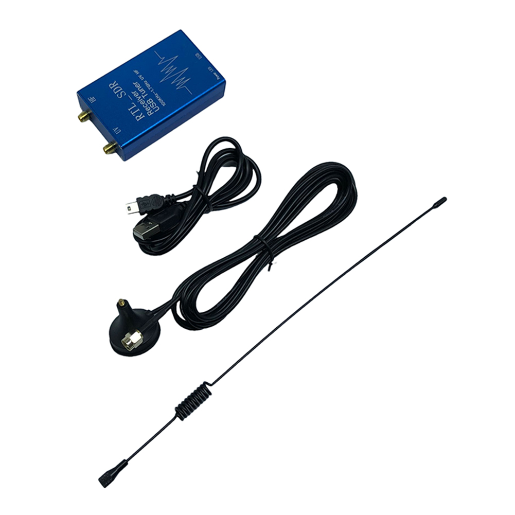 100Khz-1.7Ghz Vhf Uhf Hf Rtl Sdr Usb Tuner Ontvanger Voor Am Fm Radio Communicatie Met Antenne voor Civiele Walkie-Talkie: Default Title