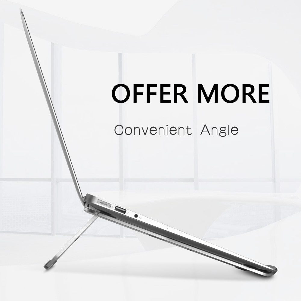 Bärbart bärbar datorställ i aluminium bärbar datorställning för macbook apple lenovo hp acer hopfällbar bärbar datorställning aluminium