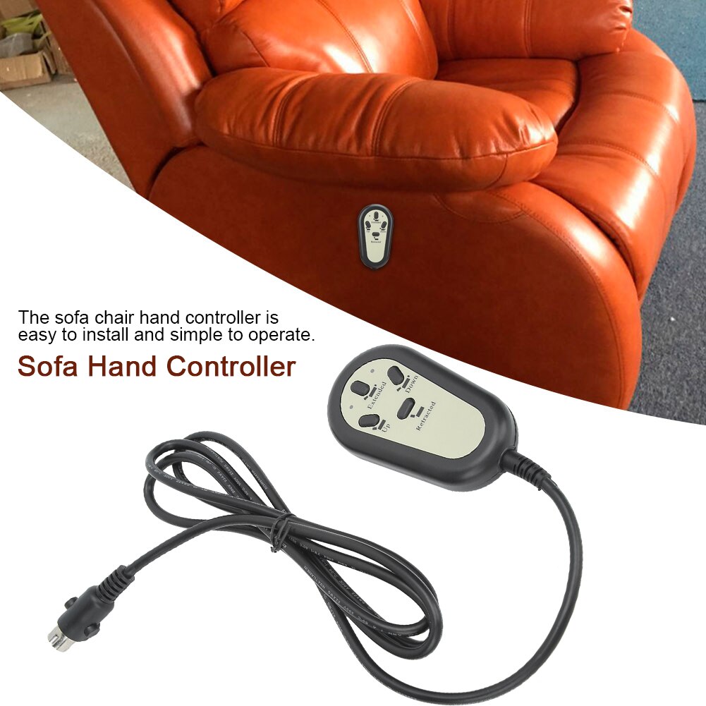 Elektrisk hvilestol sofa 4 knapper fjernbetjening håndkontakt controller til dobbeltmotor hvilestol til brug i elektrisk sofa
