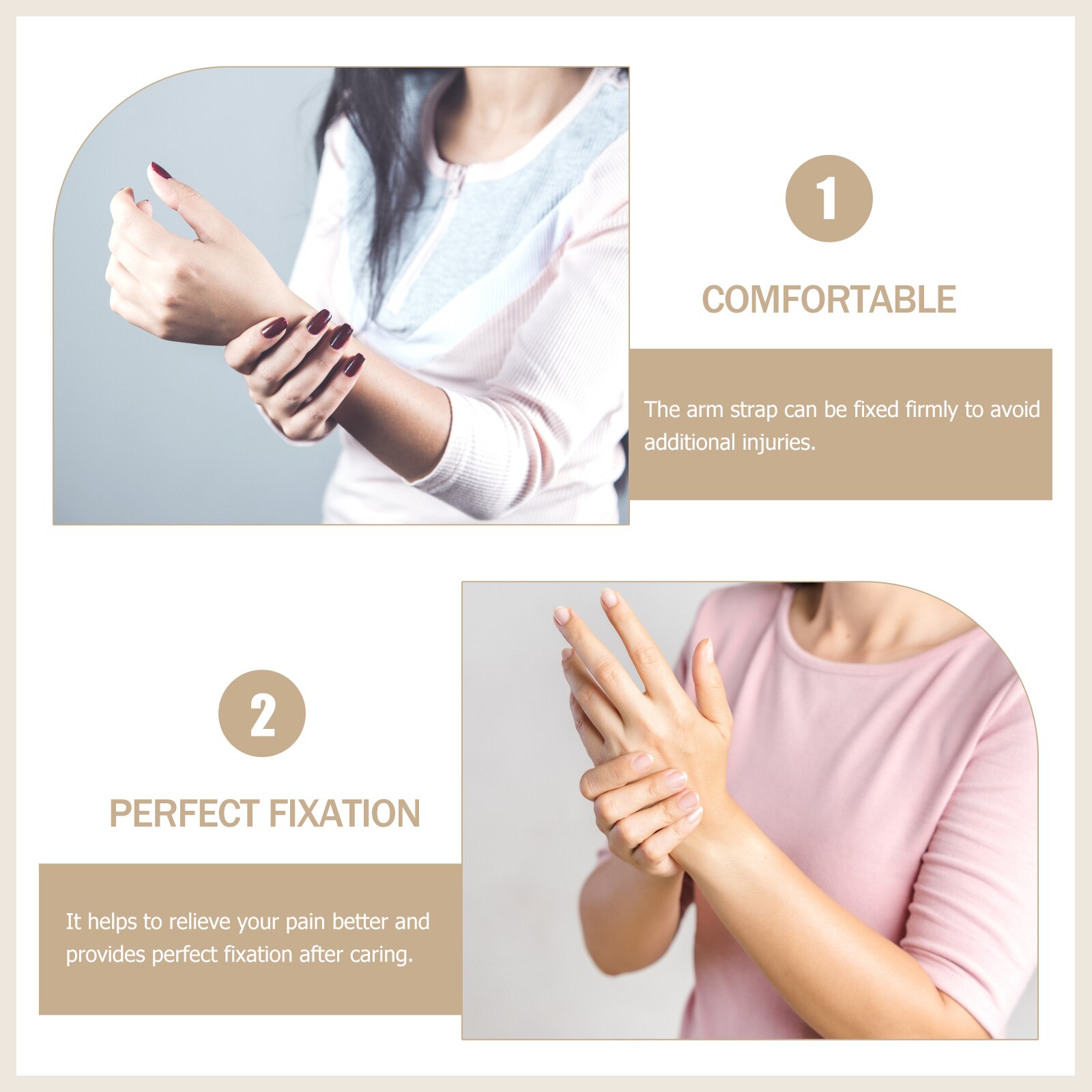 Portable Shoulder Sling Adjustable Shoulder Immobilizer Breathable Arm Immobilizer